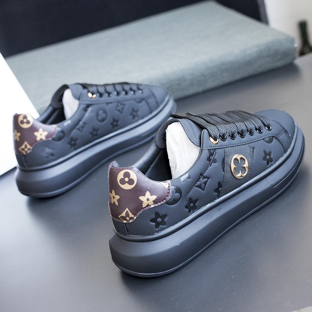 free shipping Small white shoes sneakers Fashion shoes Men's shoes men's platform light casual shoes 2025