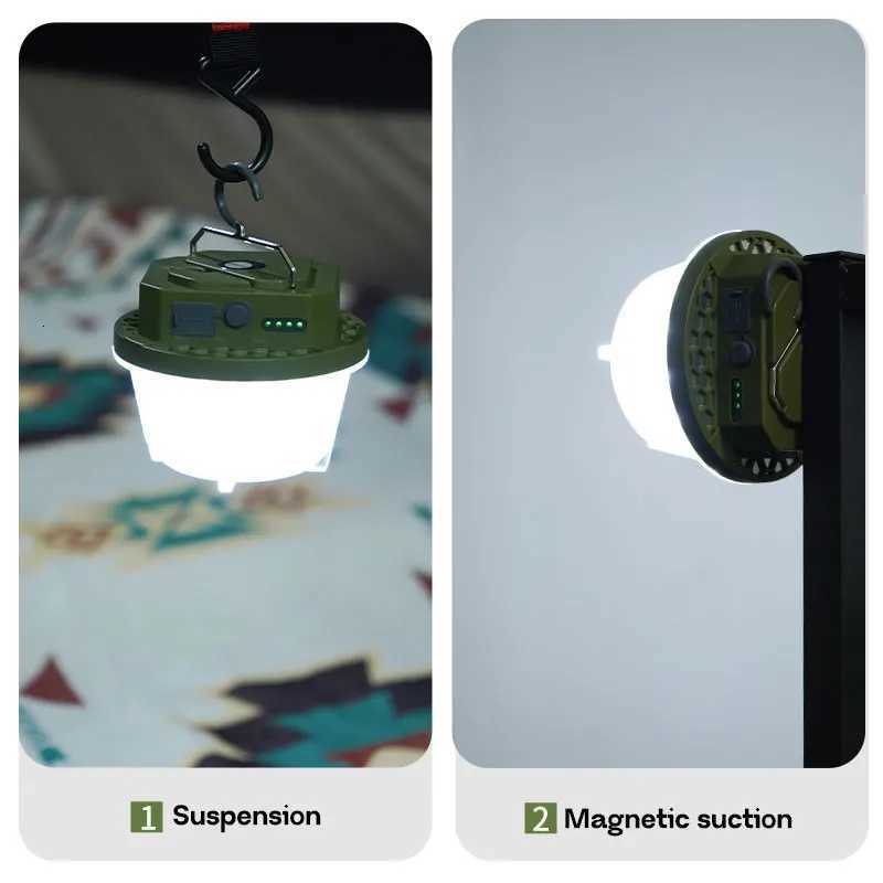 MOSLIGHTING 15W Power Camping Lantern Tent Lamp USB Rechargeable Portable Flashlight Camping Light Outdoor Hiking Night Lighting M251115