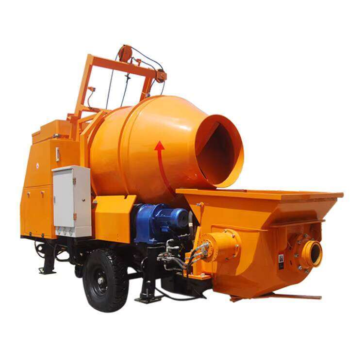 Construction Trailer Pump Concrete Portable Concrete Mixer diesel Concrete Pumps for Sale