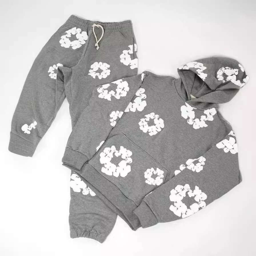 Mm Trendy Foam Printed Loose Hoodie Y2k Hip-Hop Street Wear Men's And Women's Pullover Casual Top