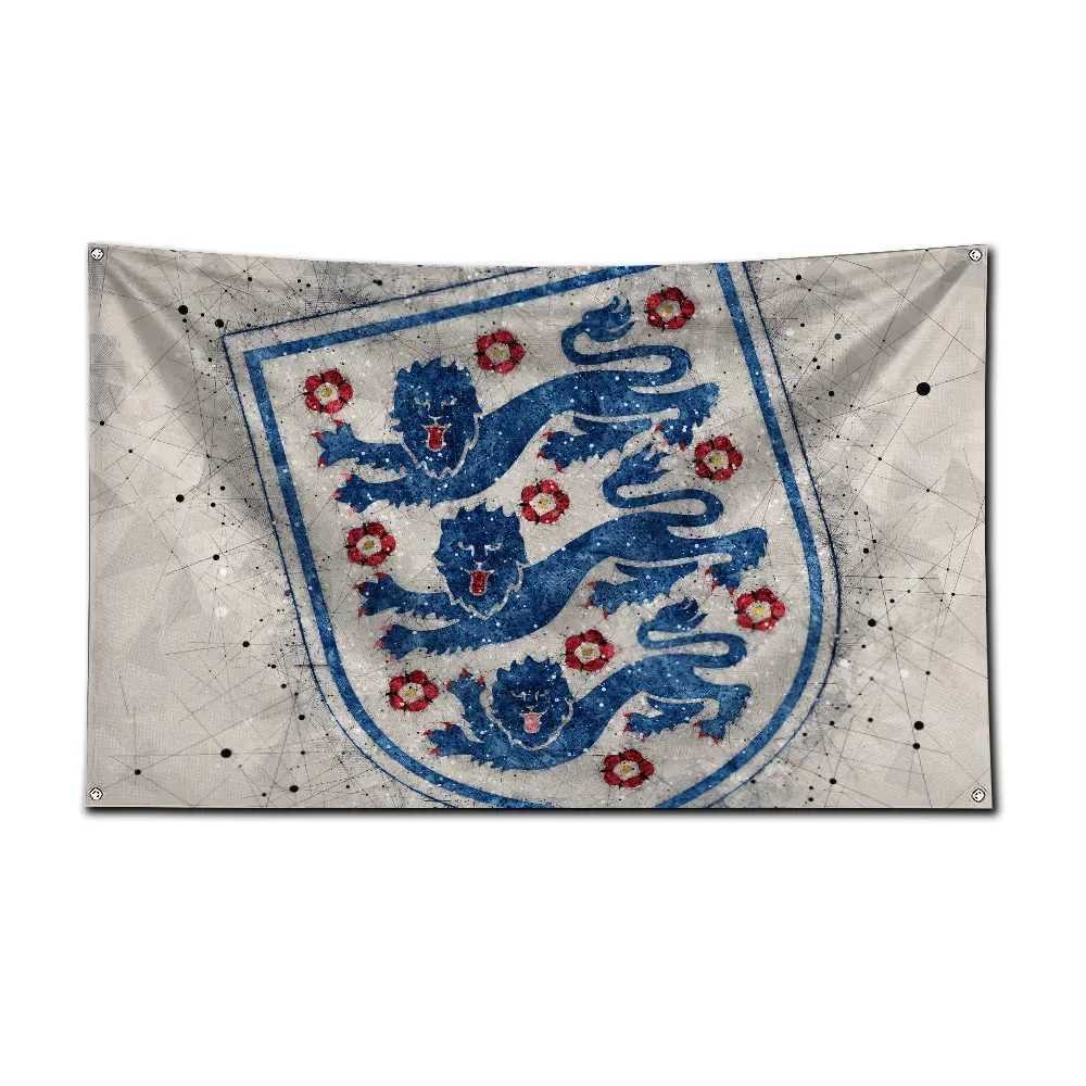 Ft England national football team flag polyester digital printing banner used for garage or outdoor decoration S25415