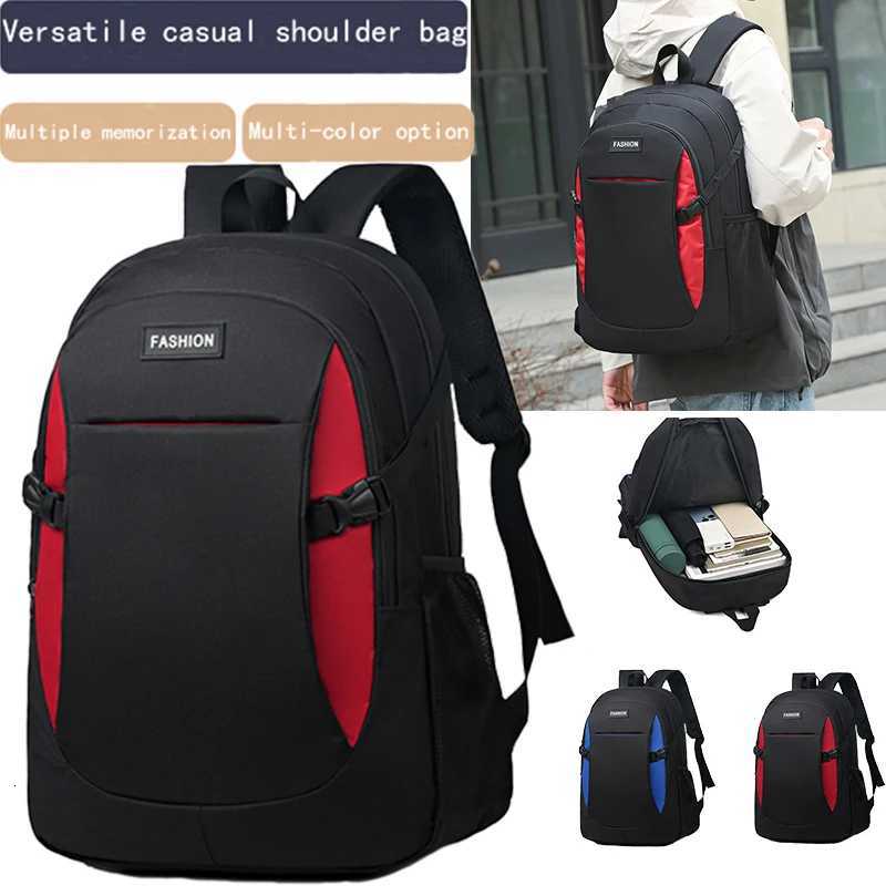 Dual-shoulder backpack mens bag computer bag large capacity multi-functional business trip travel bag for studyW251114