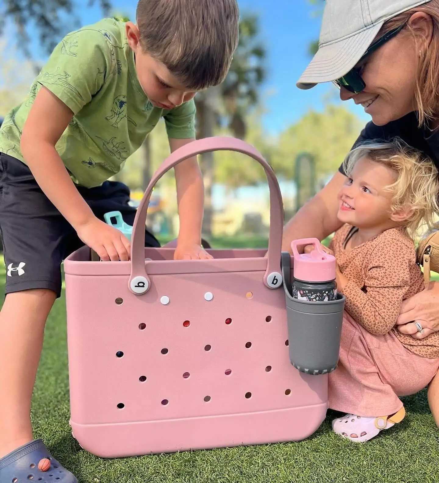 EVA waterproof summer storage bag mini childrens beach rubber handbag womens shopping bag picnic rubber jelly handbag W250415