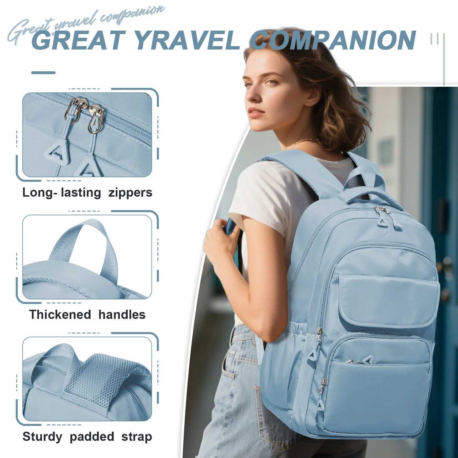 Female Fashion Schoolbag Waterproof Large Capacity School Bookbag Teens High School Girl Boys Casual Daypack Bag Travel BackpackW251114