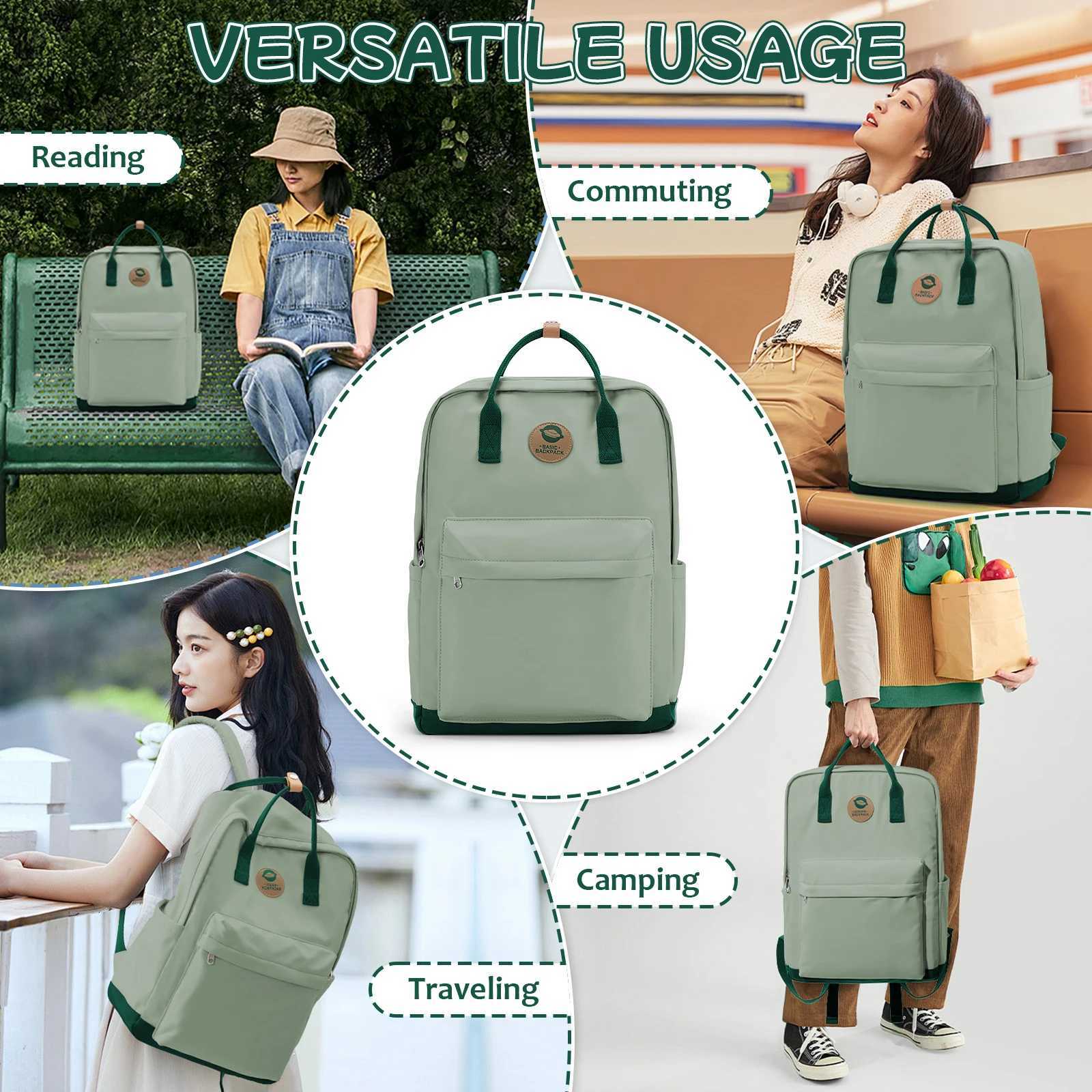 Back to School Youth School Backpack Stylish Waterproof Casual School Bag Basic Laptop Backpack For WomenUniversity BackpacksW251114