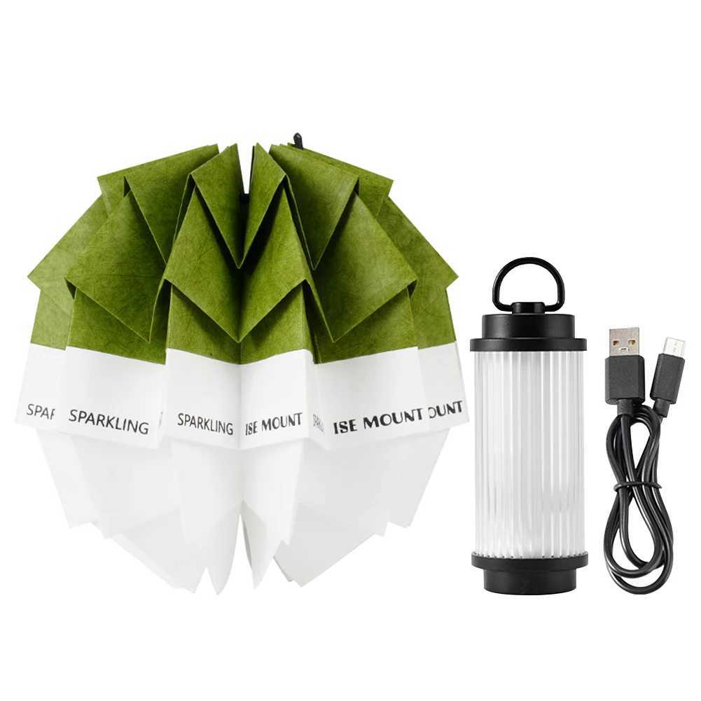 Camping Lamp with Pinecone Paper Lamp Shade 5 Lighting Modes Tent Hanging Lantern 2000mAh Waterproof for Fishing Hiking M251115