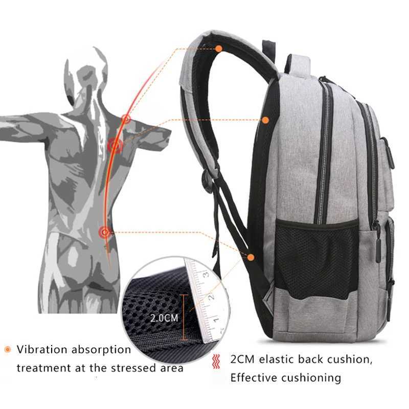 173Large Capacity Backpack Men Laptop Backpacks Oxford Black Solid High School Bags Teen College Boy Gril Student BackpackW251114