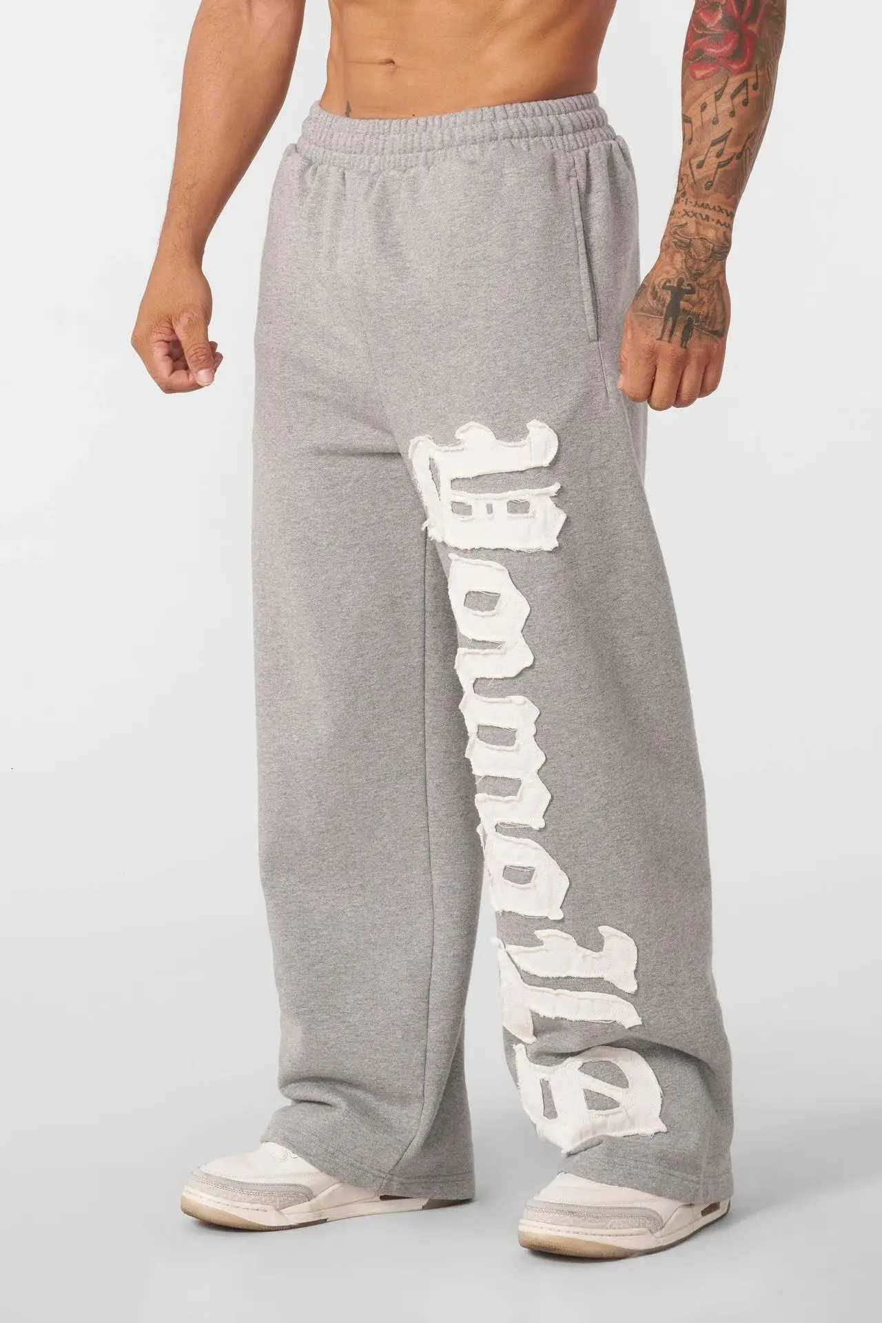 YOONGLA American style new mens sports pants for runners exercise and cotton embroidery straight leg pants casual pa X251115