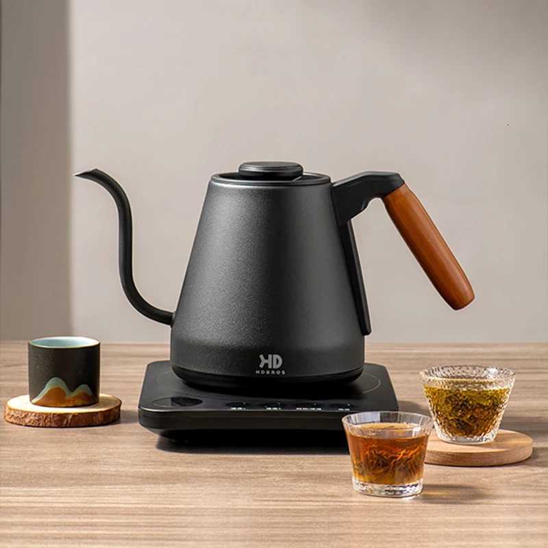800ml Gooseneck Electric Kettle Hand Brew Coffee Pot Smart Teapot Household Thermo Pot Temperature-Control Heating Water Bottle Y251114
