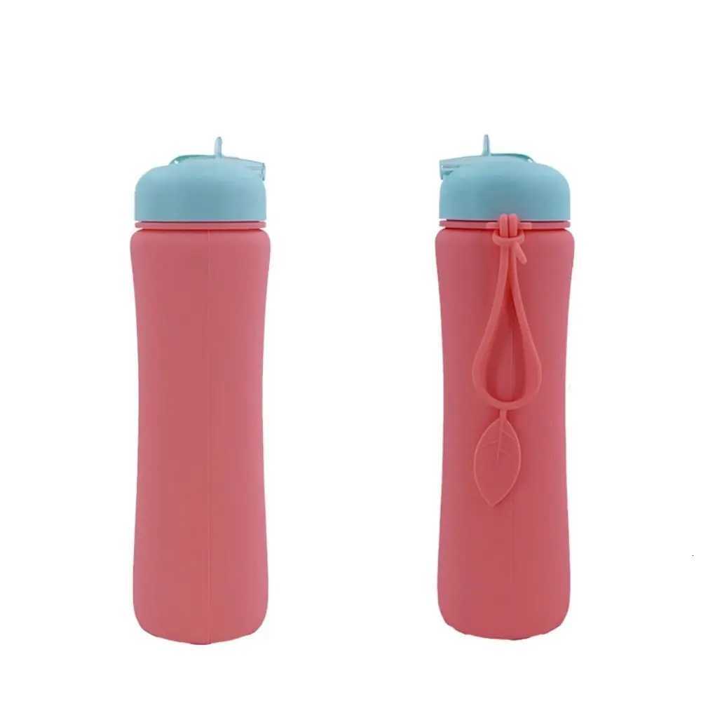 Colorful Leak Proof Foldable Silicone Water Bottle Portable Twist Cap Folding Water Cup Reuseable Collapsible Water Cups GymW251114