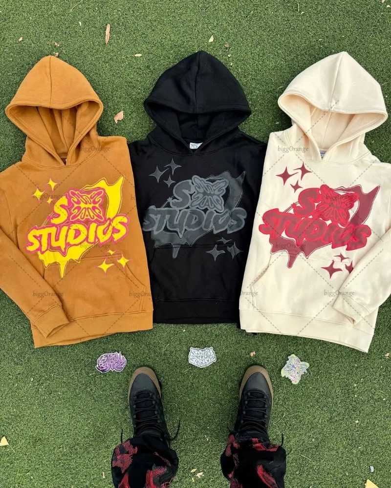 Street Punk Y2K Harajuku Hoodie European and American High Street Letter Print Clothing Fashion Trendy Zipper Sweatshirt 250409