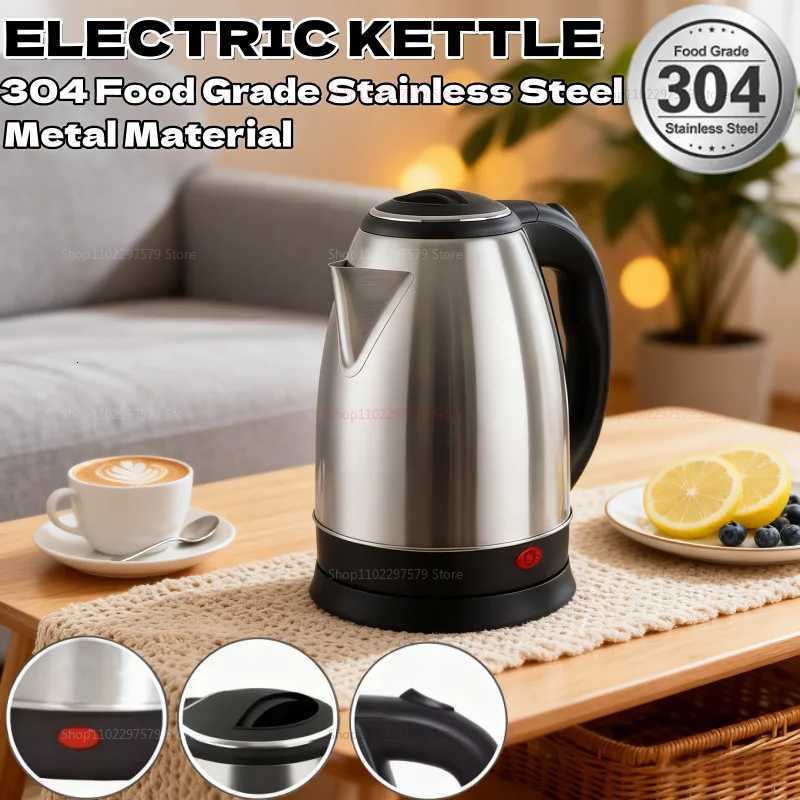 Electric kettle Tea and Coffee 20L Stainless Steel Portable Water Boiler Family Travel kitchen Smart kettle Electric Teapot Y251114