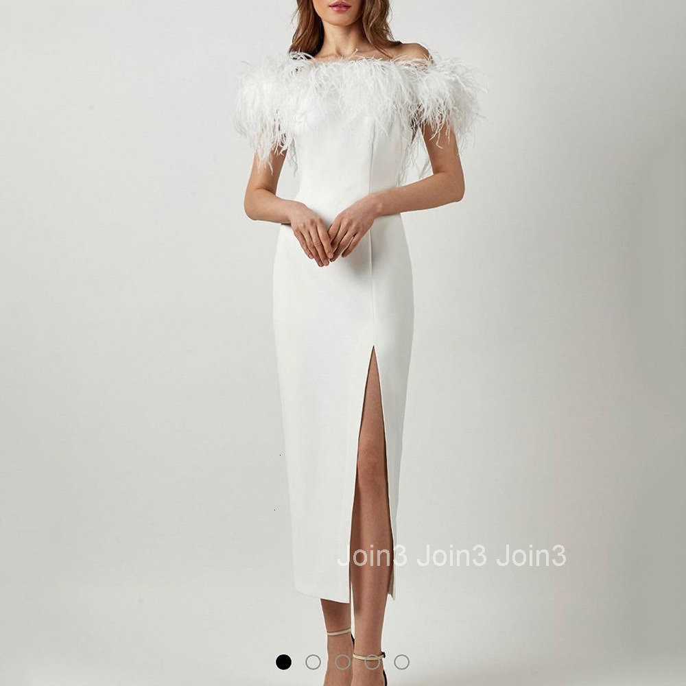 2025 Spring/summer New Womens One Shoulder Evening Dress Feather Celebrity Dress Banquet Style Long Dress