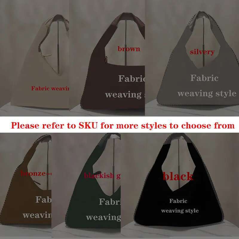 Designer Bag Large Capacity Vegan Leather Woven Women Slouchy Tote Top-Handle Hobo Purses Soft Shoulder Bag With Zipper