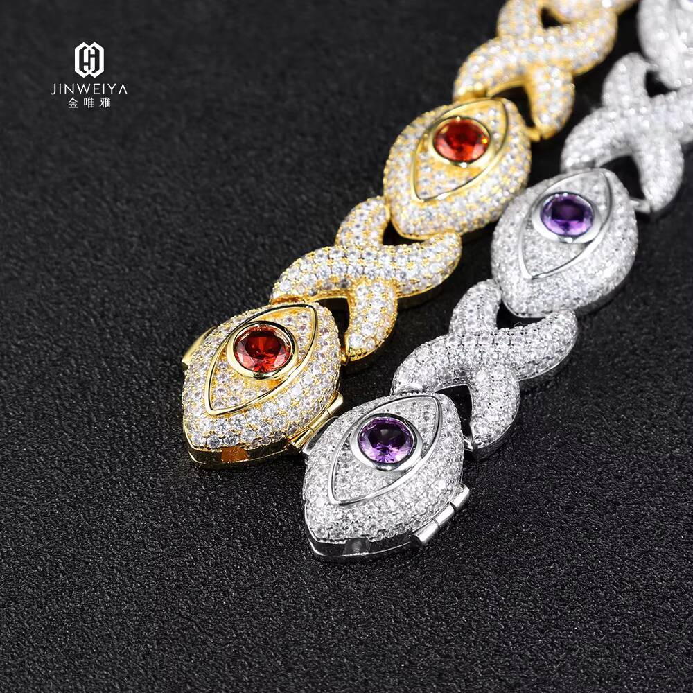 18K Gold Plated Luxury Diamond Iced Out Bracelet New Design Hip Hop Style Zircon Stone for Men and Women