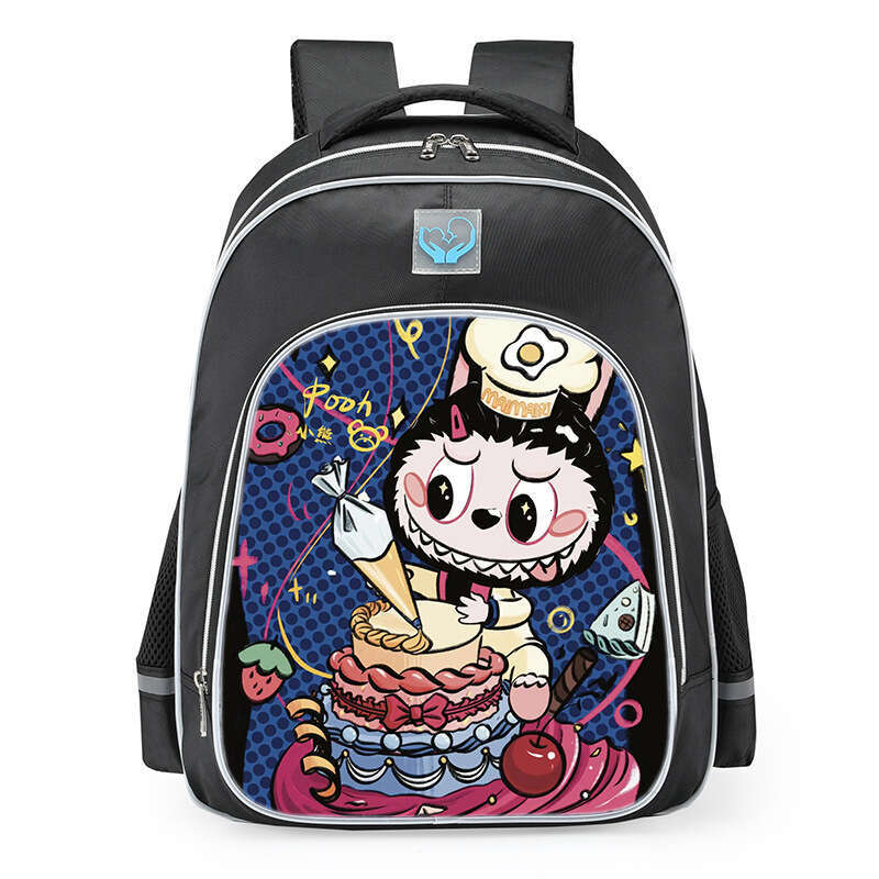 Elementary School Student Male Labubu Large Capacity Kindergarten Backpack Lightweight Reducing Load Children's Bag Female