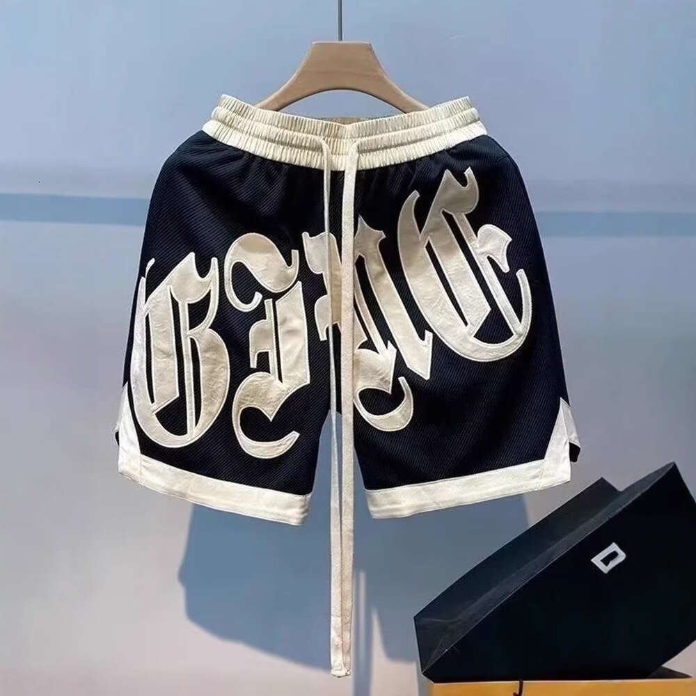 2025 Classic Ins Casual Rascal Handsome Letter Versatile Loose Trendy Men's Summer Hip Hop Sports Pentagram Pants