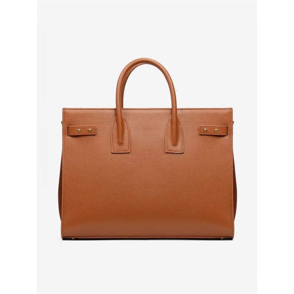 Handmade Mens Business Work Briefcase Handbag Cowhide Genuine Leather Totes Satchels Office Strap Shoulder Bag Crossbody Bags