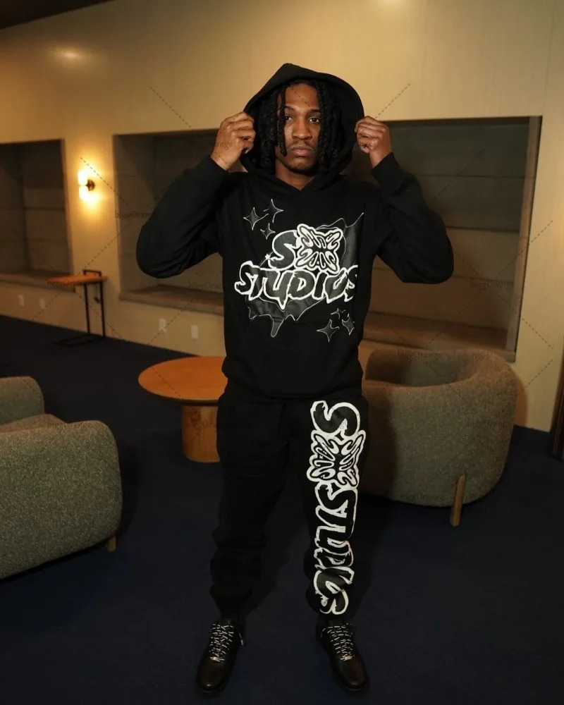 Street Punk Y2K Harajuku Hoodie European and American High Street Letter Print Clothing Fashion Trendy Zipper Sweatshirt 250409