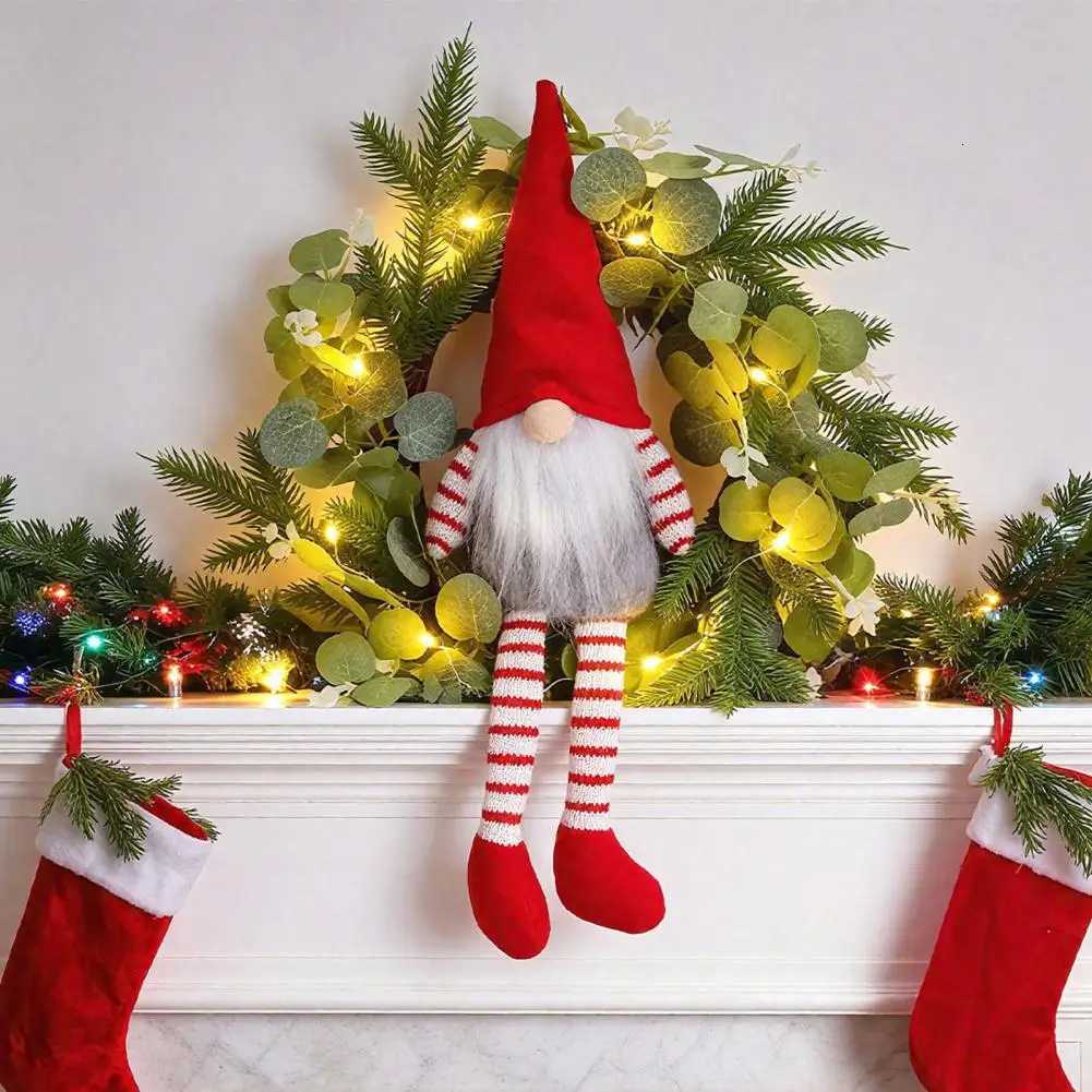 Led Christmas Wreath Festive Christmas Wreath Set with Eucalyptus Leaf Pine Spruce Decorations Holiday Front for IndoorM251115