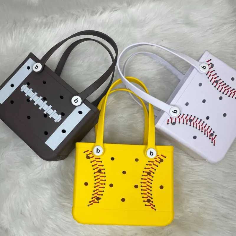 1 piece EVA beach bag large capacity waterproof mesh handbag portable travel sports equipment organizer wear-resistant design W250415