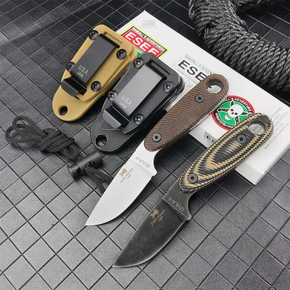 ESEE Izula Outdoor Multi purpose Fixed Blade Jungle Knife - D2 Steel Blade G10 Handheld Hunting Camping Survival ToolXJ250415