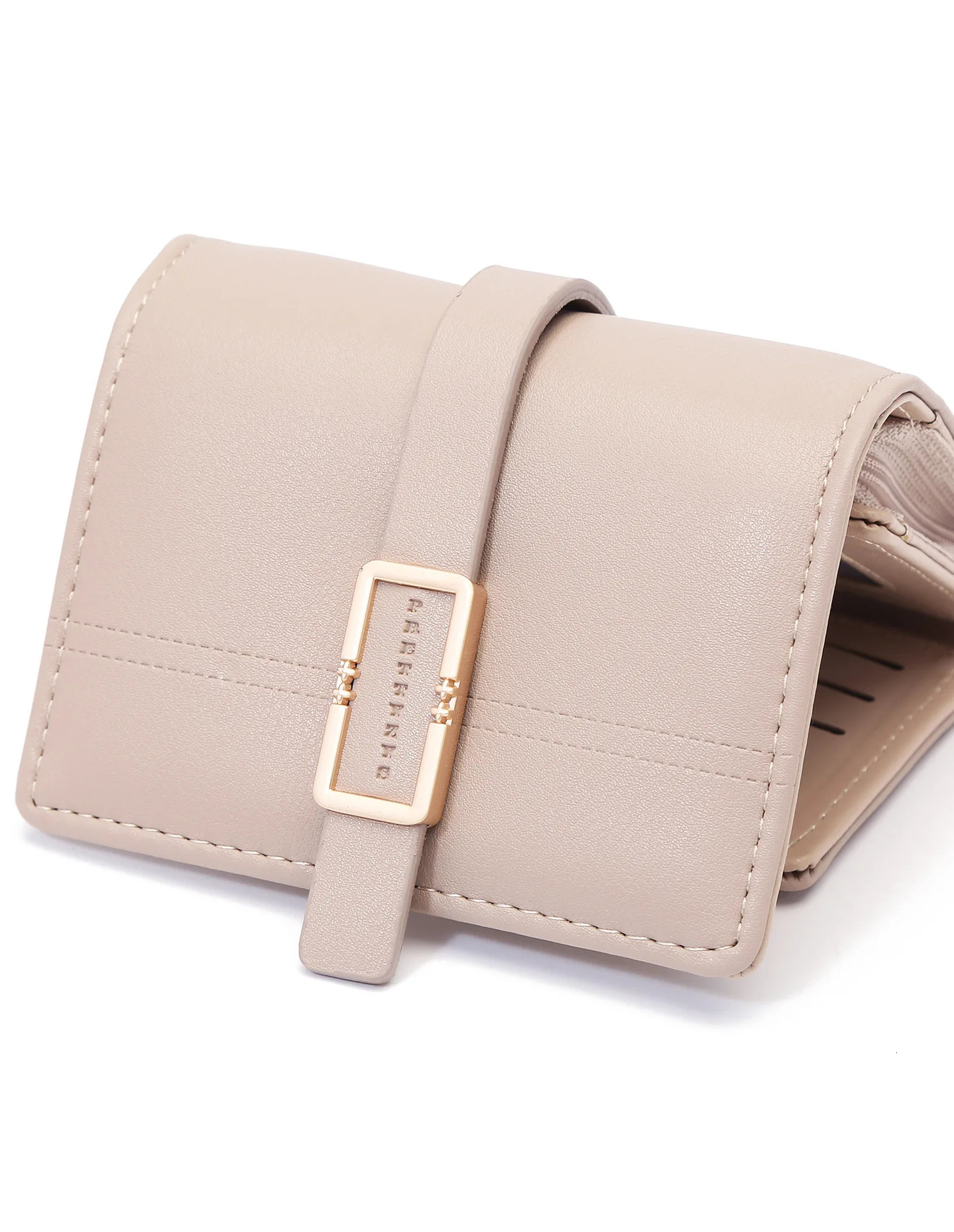 Japanese and Korean Little Fresh PU Simple Fashion Womens Short Wallet Duo Caliki Teen Women Stu 250410