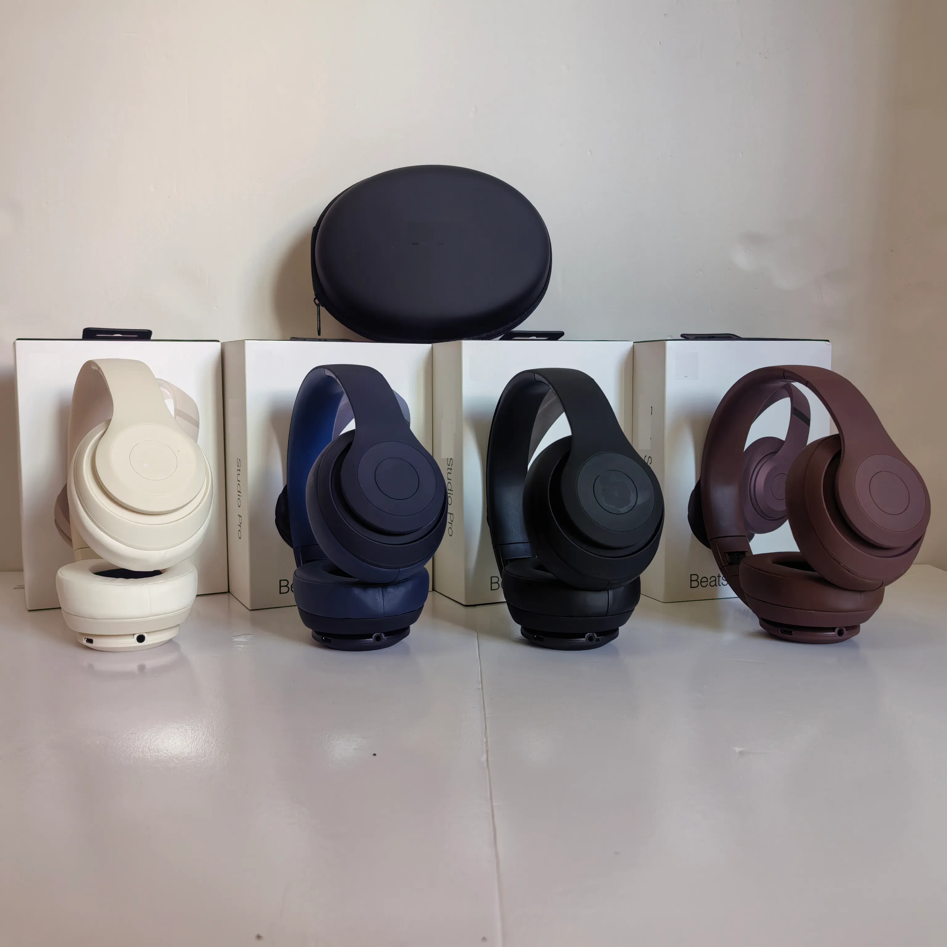 Stereo Wireless Bluetooth Studio Pro Headphones with Dual Mode Playback