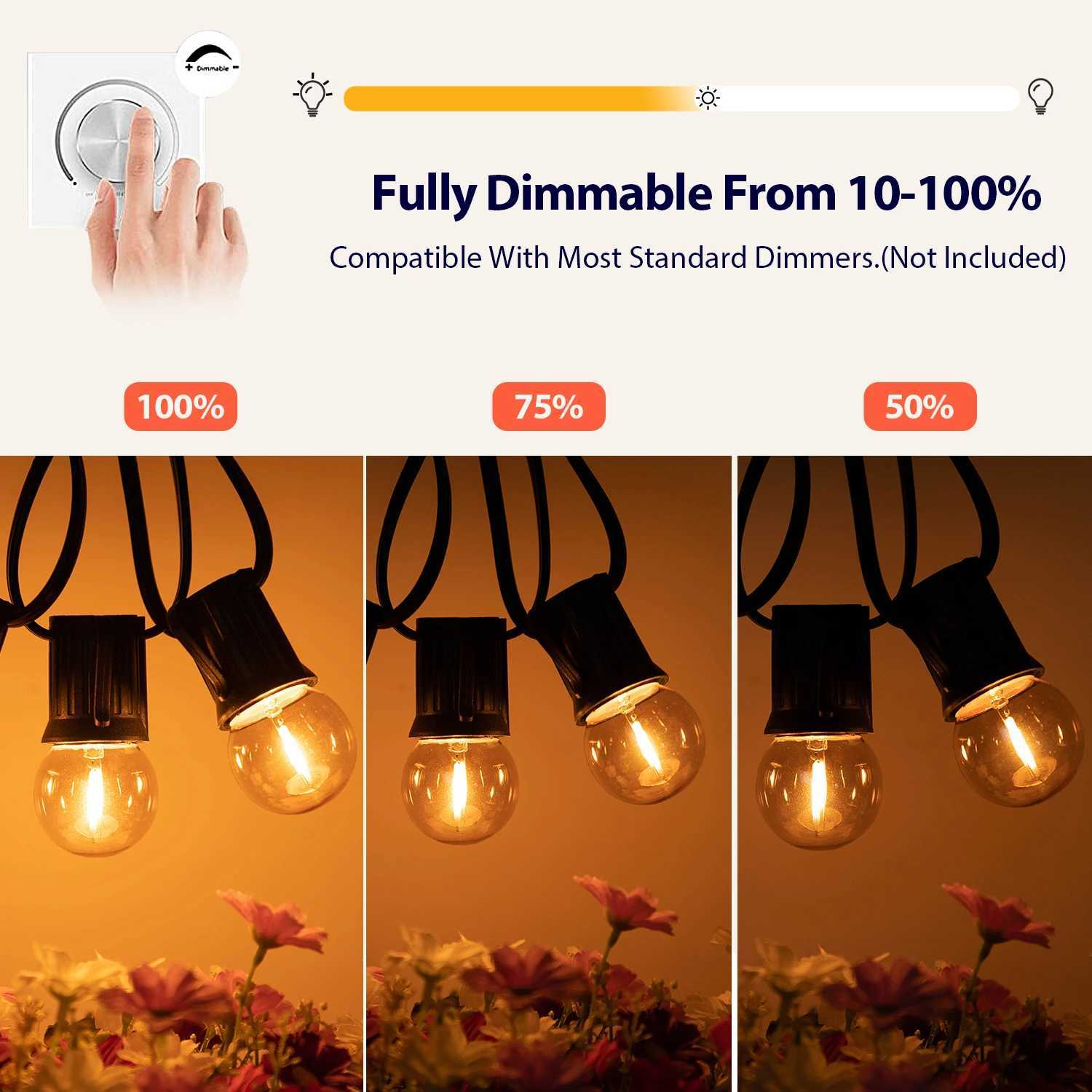 G40 Globe Edison Lamp 1W E27 Base Antique Mini Ball String Light Replacement Bulb Amber Clear Glass Warm White Led Filament Bulb C251115