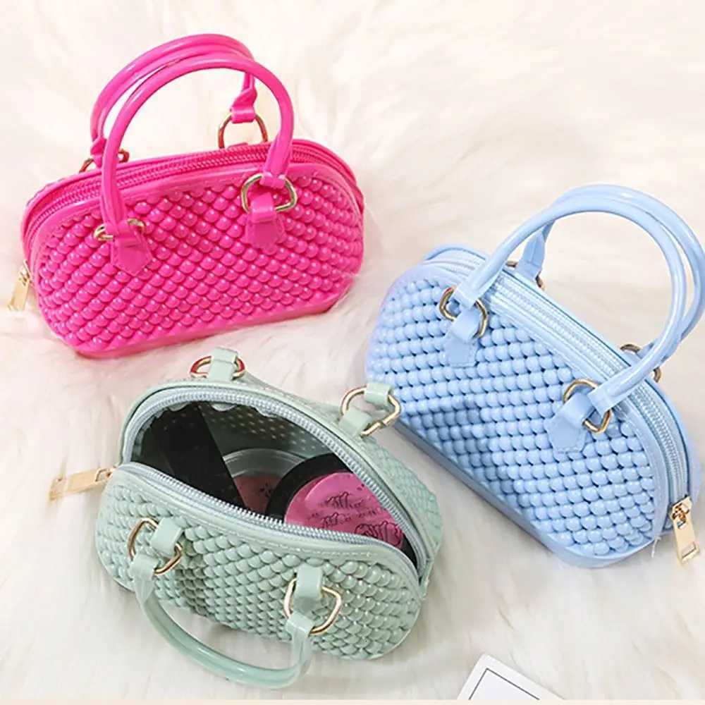 Portable PVC Pearl Shell Bag Hand-held Chain Jelly Bag One Shoulder Breathable Handbag WomenW251115