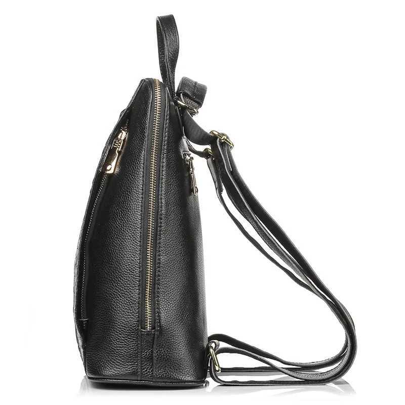 Zency 100 Genuine Leather Pure White Knapsack Ladies Crocodile Pattern Women Backpack Fit A4 Magazine LaptopW251114