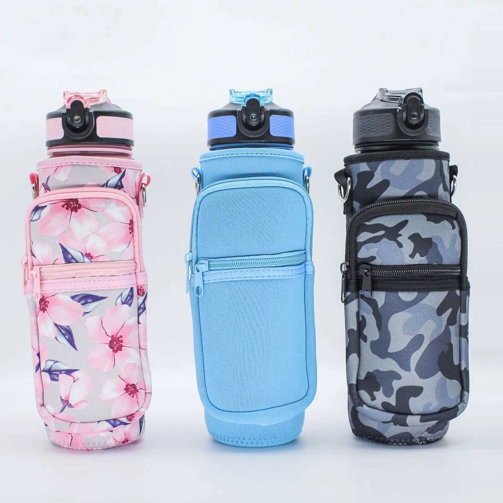 1L Water Bottle Sleeve Bag Mobile Phone Pouch 32Oz Thermos Diving Cup Holder Protective Cover Water Cup Bag Kettle Pocket StrapW251114