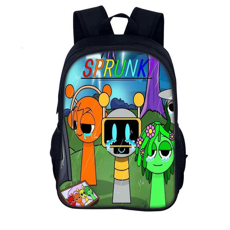 Sprunki School Backpack Bag Incredibox Sprunki School Bag Backpack Mochila Sprunki Student Back Pack Bag Christmas GiftW251114
