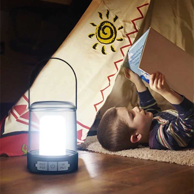 Portable Camping Tent Light Outdoor Rechargeable USB Candle Flame Camping Lamp Led Lighting Simplicity Camping Lighting Fixtures M251115