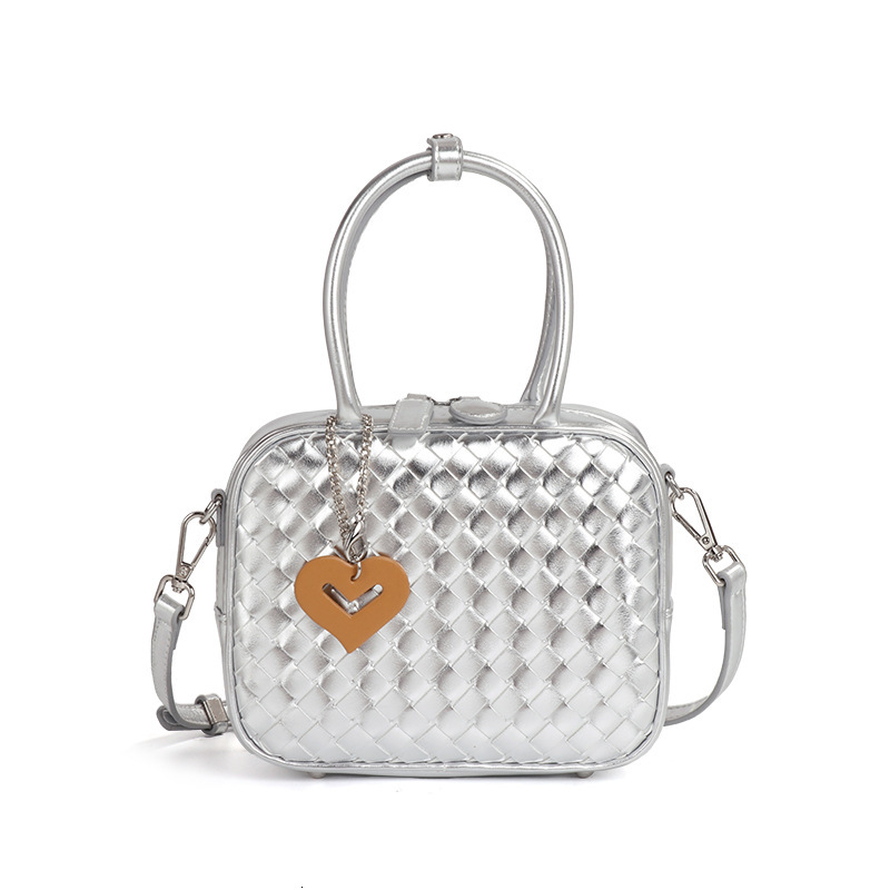 2025 New Woven Bag Women's Fashion PU Leather Handbag Commuter Designer Crossbody Shoulder Bag