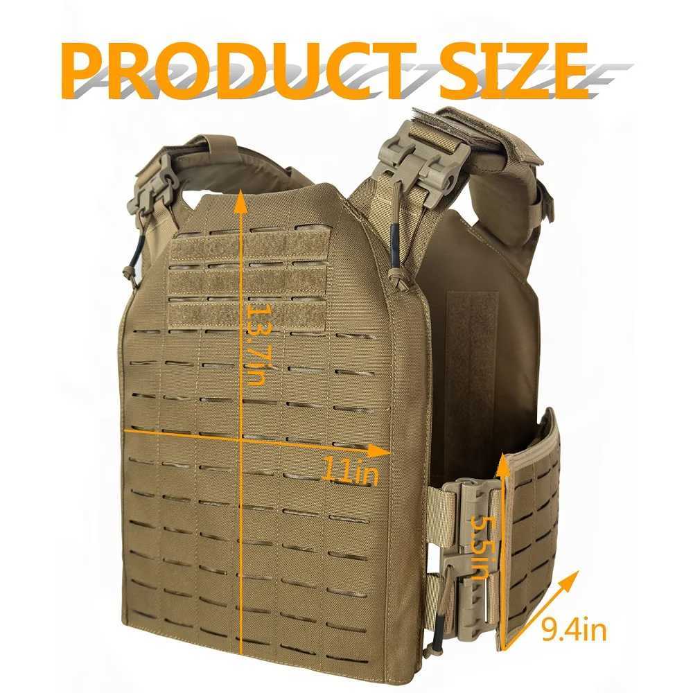 Special Offer Clearance 1000D Nylon Laser Cutting Modular Quick Release Adjustable Tactical Vest for Hunting (CB MCBK) XJ251114