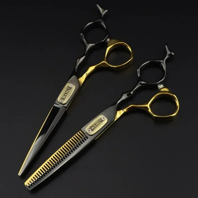 Professional Japan 440c Steel 6 Inch Bull Head Hair Cutting Scissors Haircut Thinning Barber Cut Shears Hairdressing Scissors 250414