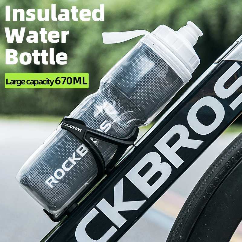 ROCKBROS Cycling Insulated Water Bottle 750ml PP5 Material Outdoor Sports Fitness Running Riding Camping Hiking Portable KettleW251114