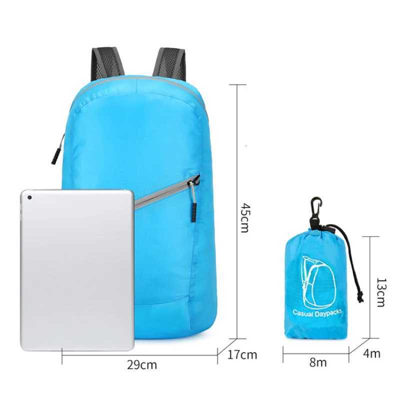 Portable Foldable Travel Backpack Light Sports Backpack Multifunctional Outdoor Mountaineering Bag Unisex Waterproof BackpackW251114