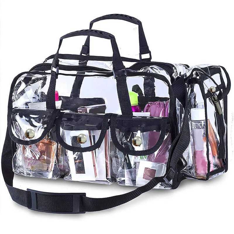 Transparent PVC Water Makeup Bag Swimming Bag Bathroom Makeup Bag Large Capacity Storage BagXJ250415