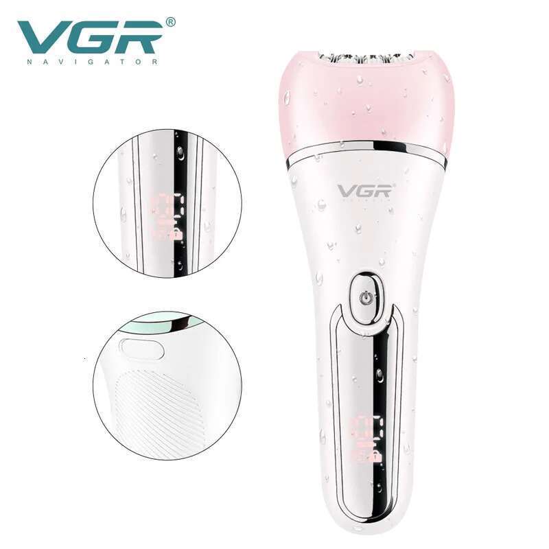 VGR Electric Women Epilator Female Shaver Leg Body Removal Lip Chin Depilatory Lady Bikini Trimmer Facial Hair Remover