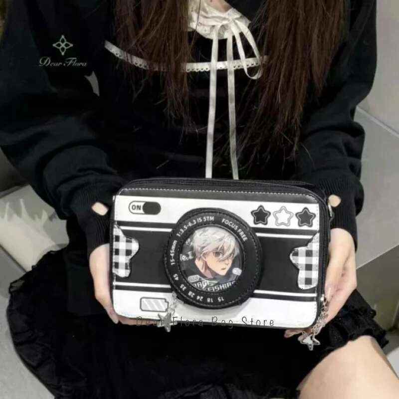 New Design Small Camera Ita Fashionable Cute Girl Transparent DIY Cosplay Shoulder Bags Street Trend Messenger Crossbody Bag