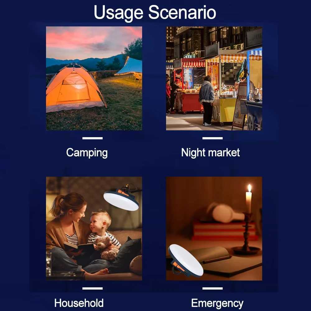 Portable LED Camping Light Hanging Mini Lantern Quick Hook 3 Light Modes Perfect for Camping M251115