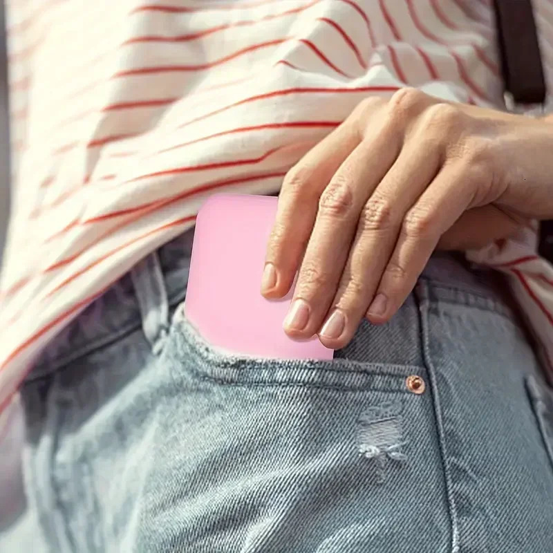 Mini Compact Led Makeup Mirror With Light 2X Magnifying Small Pocket Portable Travel Pink Black Foldable Cosmetic Vanity Mirrors 250415