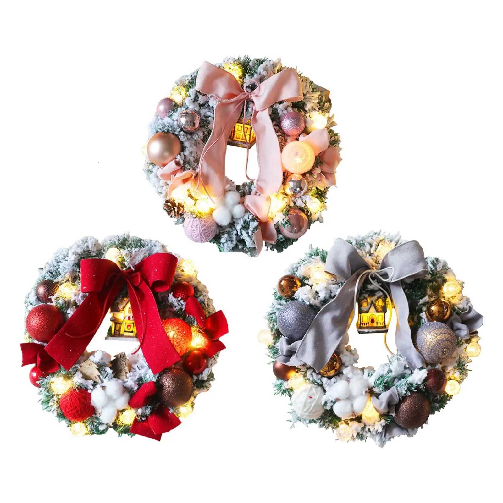 Christmas Wreath 1181 inch Christmas Balls Xmas Decor for Party Window DoorM251115