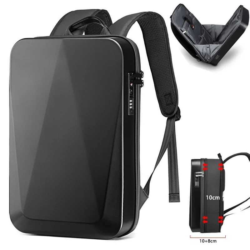 Mens 156 Laptop Hard Shell Backpack Waterproof Anti-theft Expandable TSA Lock Gaming Pack Luxury Business Backpack USB ChargeW251114