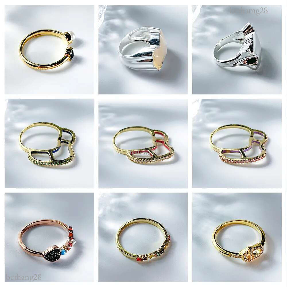 Free Delivery Spanish Bear Jewelry 2023 New Gold Declaration Ring with Diamonds with Quartz Fine Jewelry Charms Ready Stock
