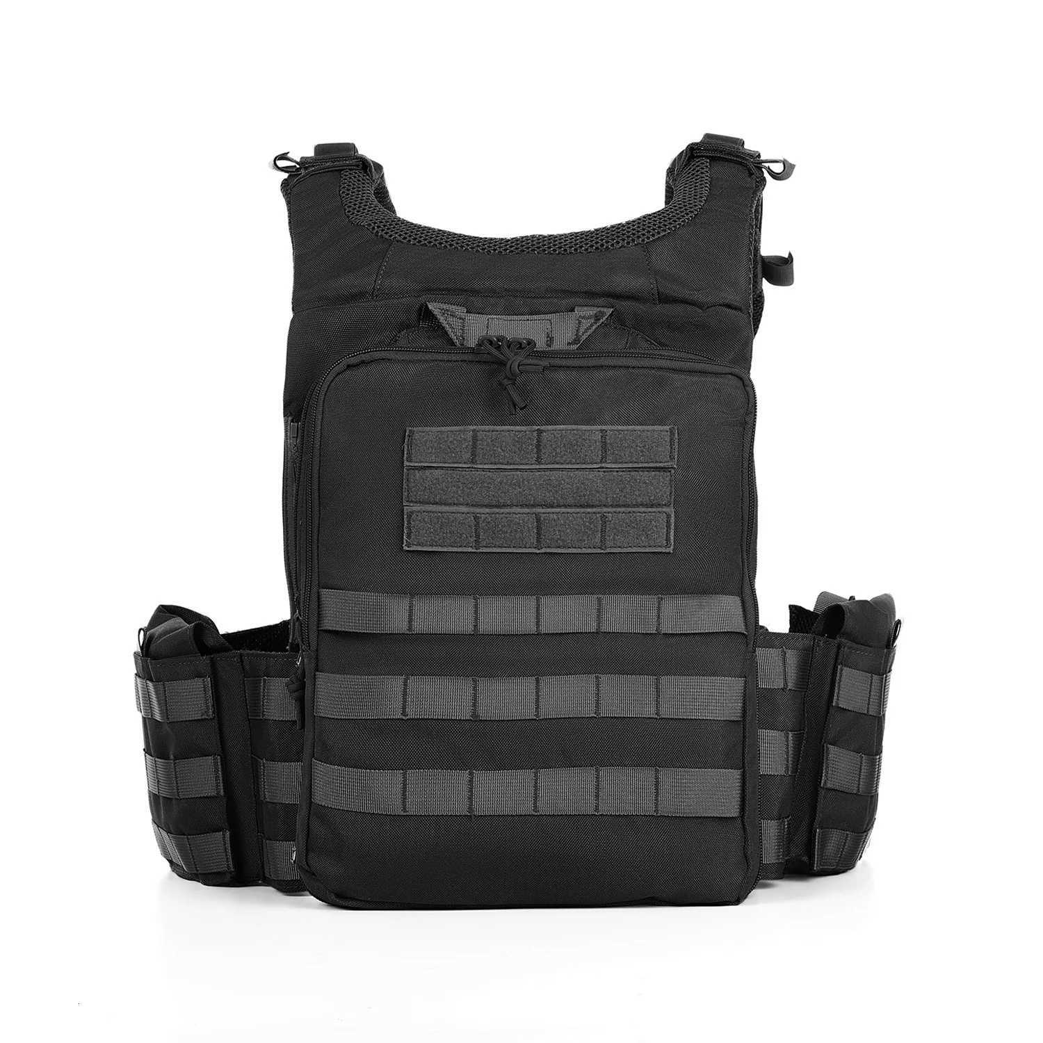 Tactical Vest Modular MOLLE System Multi-Pocket Adjustable Lightweight for Outdoor Hiking Airsoft Survival XJ251114