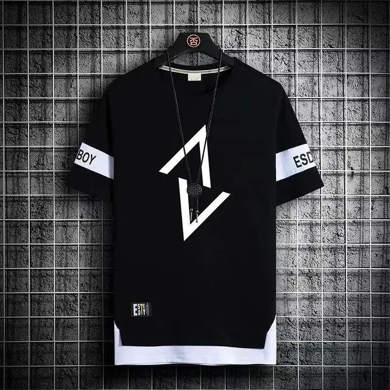 -selling mens fashionable sports casual short sleeved T-shirtshorts two-piece set of fashionable retro street set of 250415
