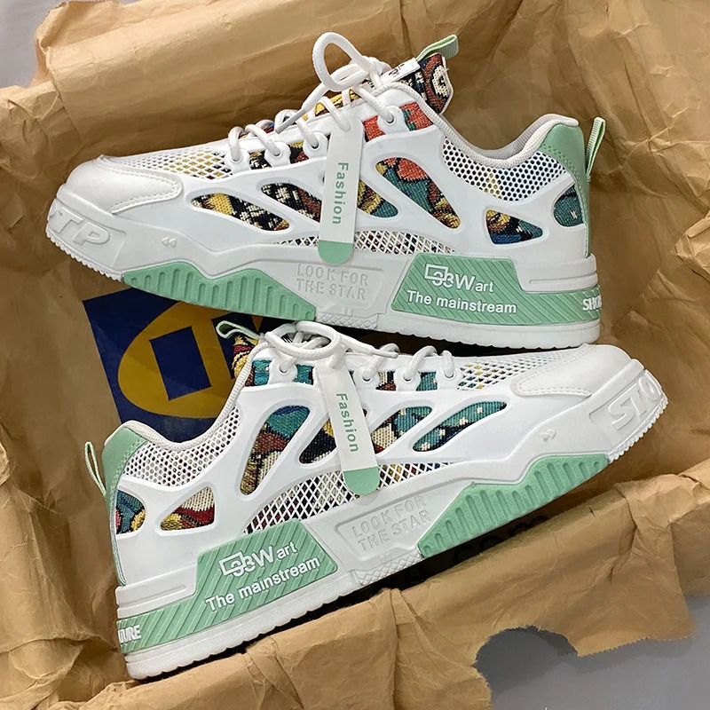 Mens running shoes breathable skateboarding shoes short and comfortable casual sports shoes summer tennis shoes mens shoes 250411